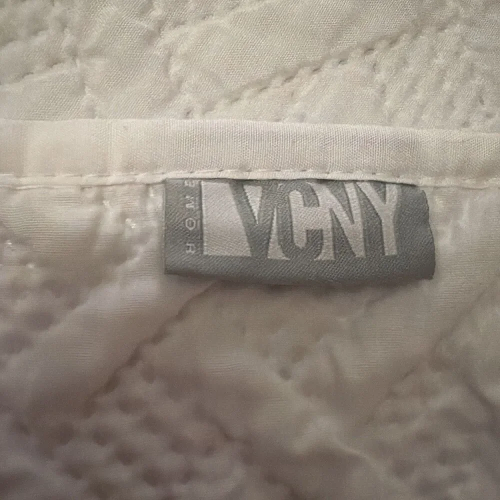 Two Twin Size Nina Embossed Quilt Set White-VCNY Home. Beautiful Preowned Cond.